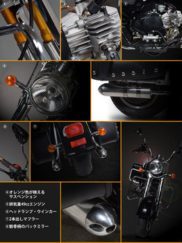 アメリカンバイク クルーザーバイク 50cc 4サイクル　チョッパーバイクa.jpg